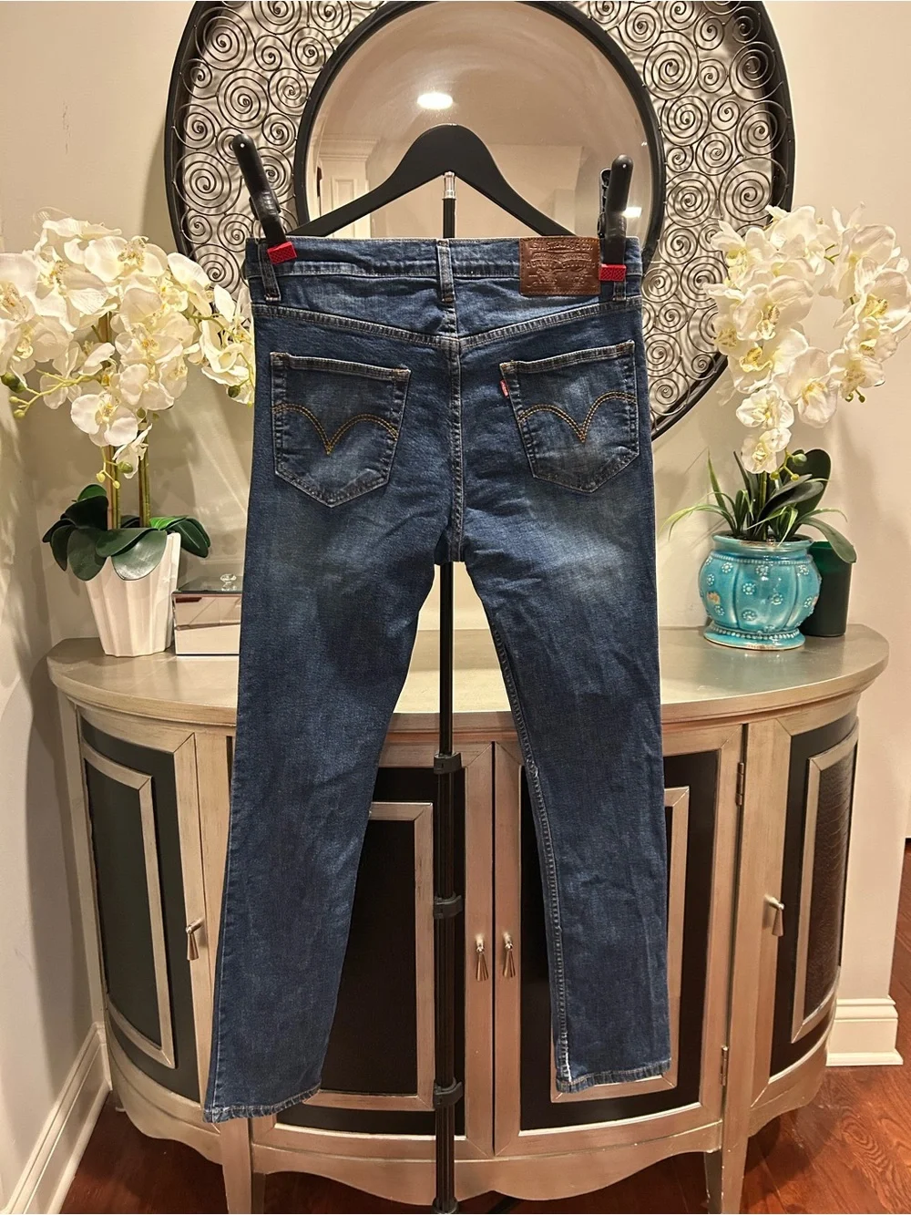 Levi's Men's Dark Blue Slim Straight Jeans